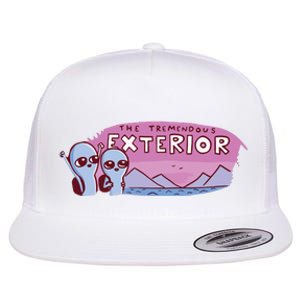 Strange Planet The Tremendous Exterior Flat Bill Trucker Hat