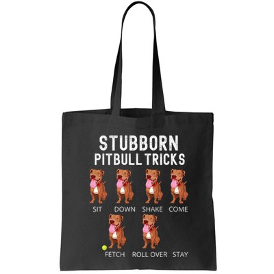 Stubborn Pitbull Tricks Dog Gift Bag