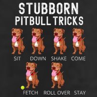 Stubborn Pitbull Tricks Dog Gift Golf Towel