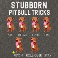 Stubborn Pitbull Tricks Dog Gift Cotton Canvas Backpack