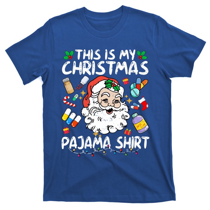 Santa Pharmacy Tech Pharmacist This Is My Christmas Pajama Cute Gift T-Shirt