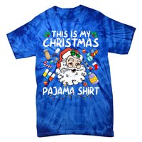 Santa Pharmacy Tech Pharmacist This Is My Christmas Pajama Cute Gift Tie-Dye T-Shirt