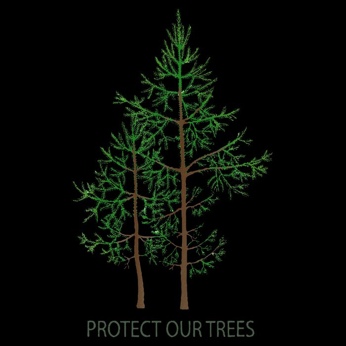 Save Protect Trees Stop Deforestation Tree Hugger Wool Snapback Cap