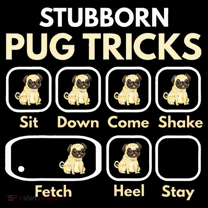 Stubborn Pug Tricks Funny Pug Saying Pug Owner Pug Wool Snapback Cap