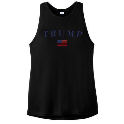 Support President Trump 2024 Ladies PosiCharge Tri-Blend Wicking Tank