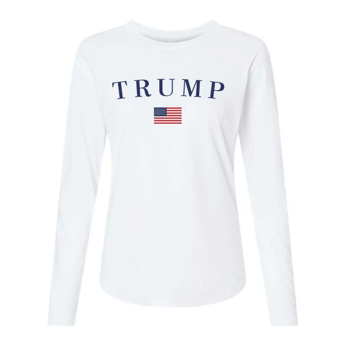 Support President Trump 2024 Womens Cotton Relaxed Long Sleeve T-Shirt