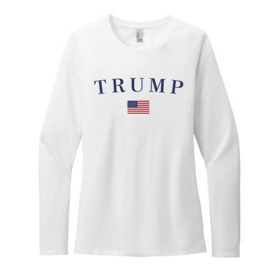 Support President Trump 2024 Womens CVC Long Sleeve Shirt