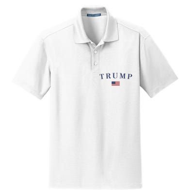 Support President Trump 2024 Dry Zone Grid Polo