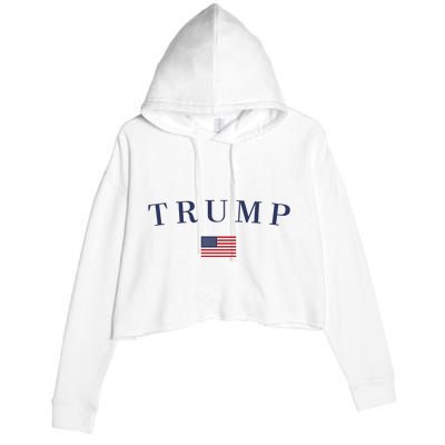 Support President Trump 2024 Crop Fleece Hoodie