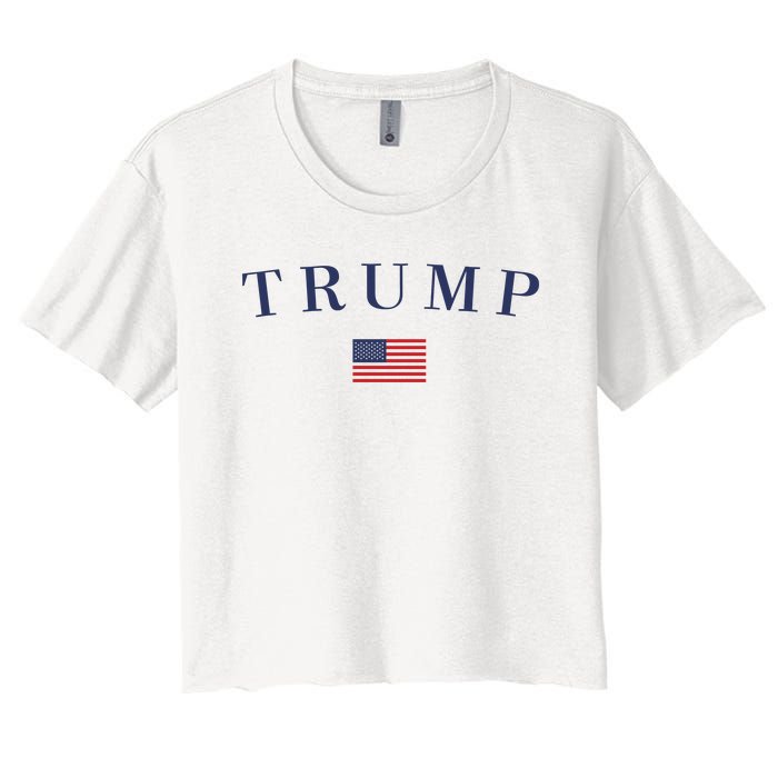 Support President Trump 2024 Women's Crop Top Tee