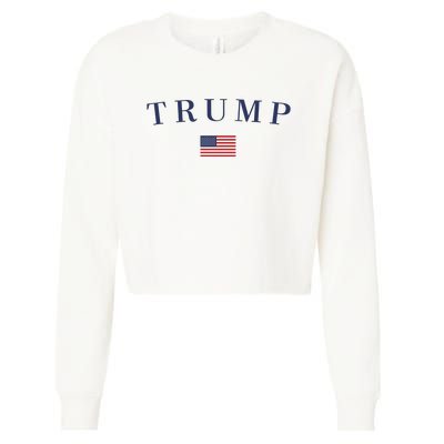 Support President Trump 2024 Cropped Pullover Crew