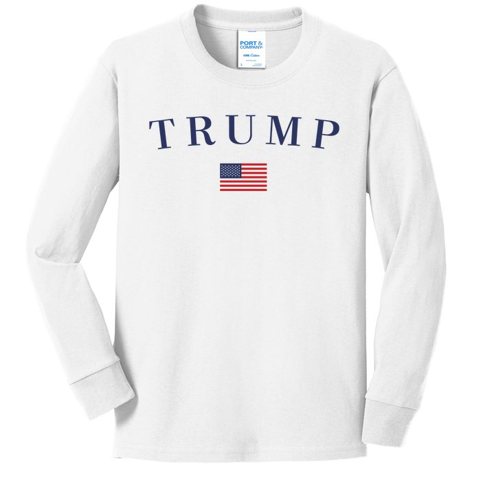 Support President Trump 2024 Kids Long Sleeve Shirt