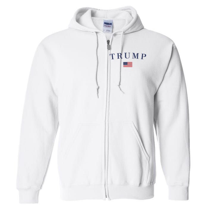 Support President Trump 2024 Full Zip Hoodie