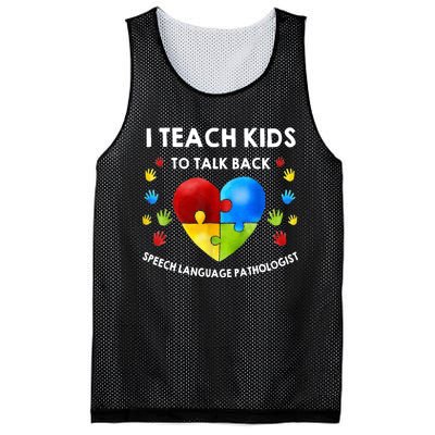 Speech Pathology Therapy Talk Autism Awareness Month Mesh Reversible Basketball Jersey Tank