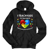 Speech Pathology Therapy Talk Autism Awareness Month Tie Dye Hoodie