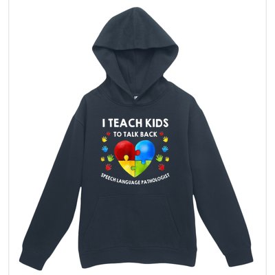 Speech Pathology Therapy Talk Autism Awareness Month Urban Pullover Hoodie