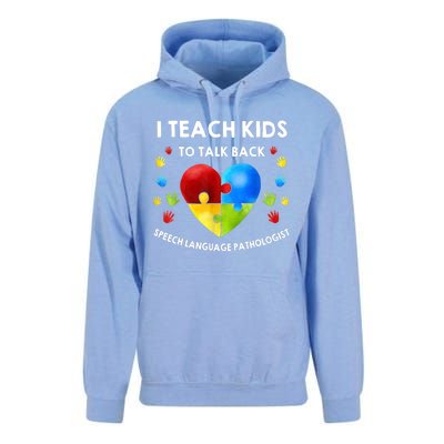 Speech Pathology Therapy Talk Autism Awareness Month Unisex Surf Hoodie