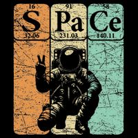 Space Periodic Table Elements Outer Space Nerd Kids T-Shirt