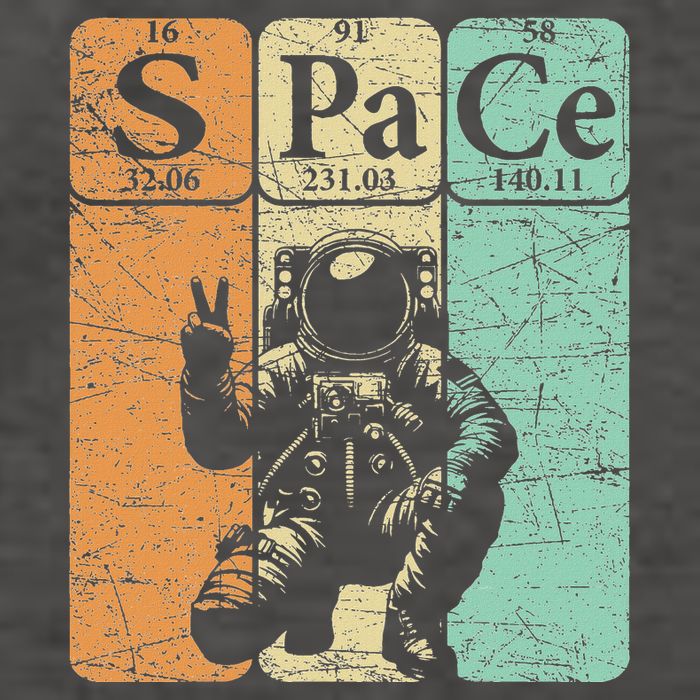 Space Periodic Table Elements Outer Space Nerd Vector Backpack