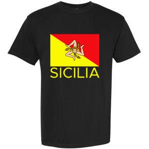 Sicilia Pallermo Triskelion Flag Garment-Dyed Heavyweight T-Shirt