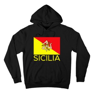 Sicilia Pallermo Triskelion Flag Hoodie