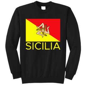 Sicilia Pallermo Triskelion Flag Sweatshirt