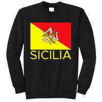 Sicilia Pallermo Triskelion Flag Sweatshirt