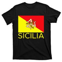 Sicilia Pallermo Triskelion Flag T-Shirt