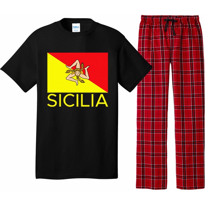 Sicilia Pallermo Triskelion Flag Pajama Set