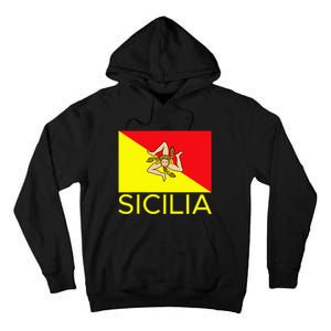 Sicilia Pallermo Triskelion Flag Tall Hoodie