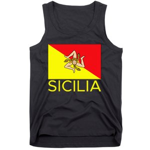 Sicilia Pallermo Triskelion Flag Tank Top