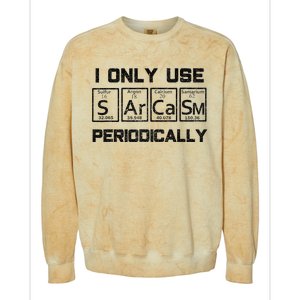 Sarcasm Periodic Table Element Science Joke Colorblast Crewneck Sweatshirt