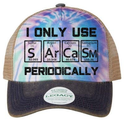 Sarcasm Periodic Table Element Science Joke Legacy Tie Dye Trucker Hat