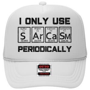 Sarcasm Periodic Table Element Science Joke High Crown Mesh Back Trucker Hat