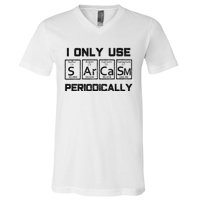 Sarcasm Periodic Table Element Science Joke V-Neck T-Shirt