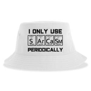 Sarcasm Periodic Table Element Science Joke Sustainable Bucket Hat