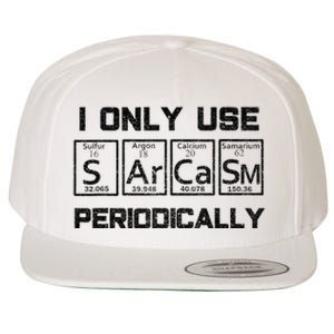 Sarcasm Periodic Table Element Science Joke Wool Snapback Cap