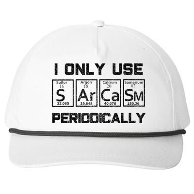 Sarcasm Periodic Table Element Science Joke Snapback Five-Panel Rope Hat