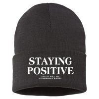Staying Positive That It Will All Go Horribly Wrong Sustainable Knit Beanie