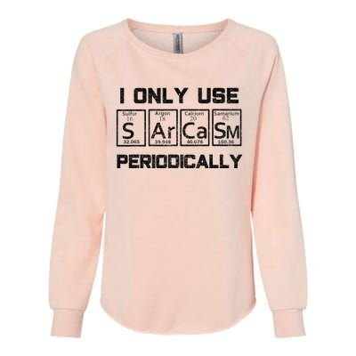 Sarcasm Periodic Table Element Science Joke Womens California Wash Sweatshirt