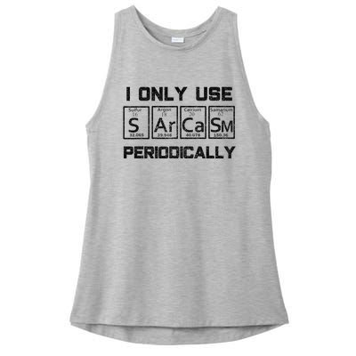 Sarcasm Periodic Table Element Science Joke Ladies PosiCharge Tri-Blend Wicking Tank