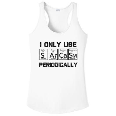 Sarcasm Periodic Table Element Science Joke Ladies PosiCharge Competitor Racerback Tank