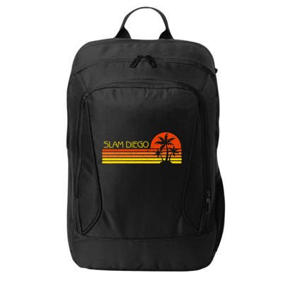 Sunset Palm Tree San Diego Baseball Grand Slam City Backpack