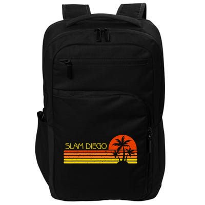 Sunset Palm Tree San Diego Baseball Grand Slam Impact Tech Backpack