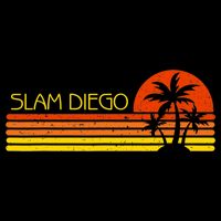 Sunset Palm Tree San Diego Baseball Grand Slam Impact Tech Backpack