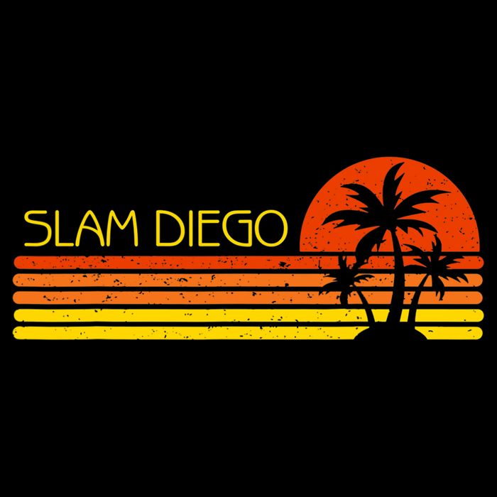 Sunset Palm Tree San Diego Baseball Grand Slam Impact Tech Backpack