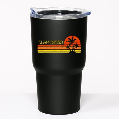 Sunset Palm Tree San Diego Baseball Grand Slam Tumbler