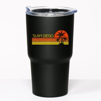 Sunset Palm Tree San Diego Baseball Grand Slam Tumbler