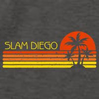 Sunset Palm Tree San Diego Baseball Grand Slam Vector Backpack
