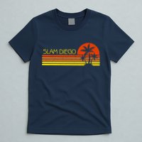 Sunset Palm Tree San Diego Baseball Grand Slam T-Shirt